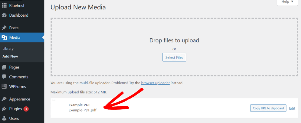 How to Upload a Pdf in Wordpress